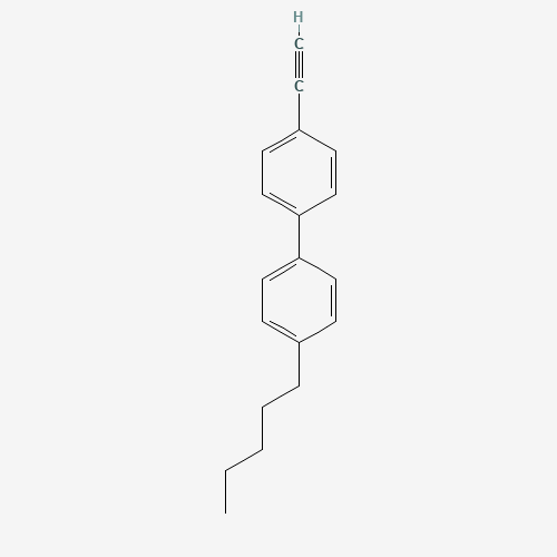 4-Ethynyl-4'-pentylbiphenyl (CAS: 80563-43-5) - Chemical Structure and Molecular Formula 