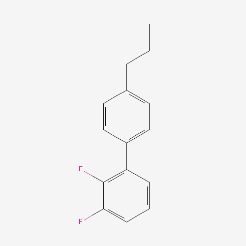 2,3-Difluoro-4'-propylbiphenyl (CAS: 126163-02-8) - Chemical Structure and Molecular Formula 