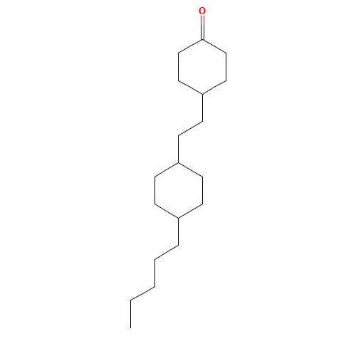 4-[2-(trans-4-Pentylcyclohexyl)ethyl]cyclohexanonato (CAS: 121040-08-2) - Chemical Structure and Molecular Formula 