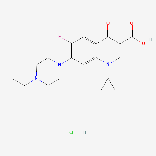 Enrofloxacin Hydrochloide (CAS: 112732-17-9) - Chemical Structure and Molecular Formula 