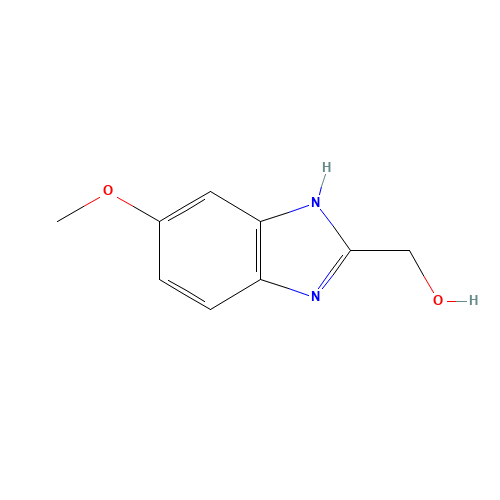 5-methoxy-1h-benzimidazole-2-methanol (CAS: 20033-99-2) - Chemical Structure and Molecular Formula 