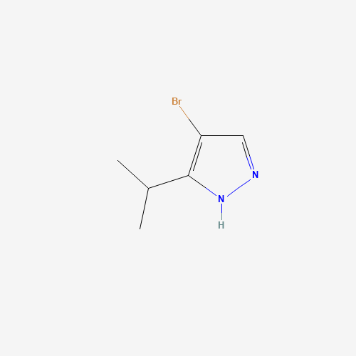 4-Bromo-3-isopropyl-1H-pyrazole (CAS: 60061-60-1) - Chemical Structure and Molecular Formula 