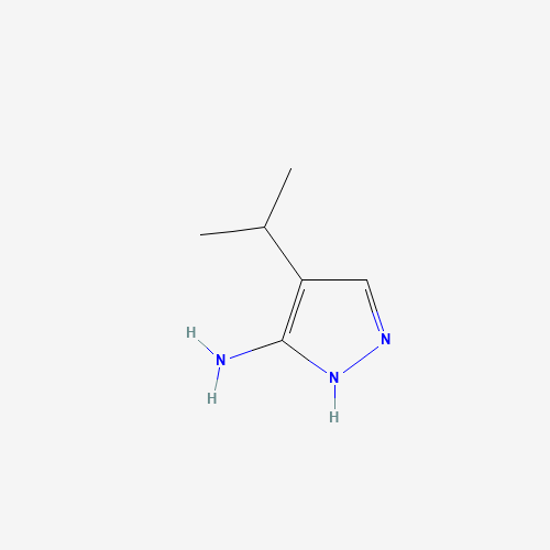 4-isopropyl-1H-pyrazol-5-amine (CAS: 151521-49-2) - Chemical Structure and Molecular Formula 