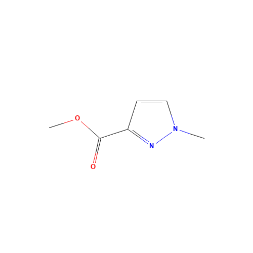 methyl 1-methyl-1H-pyrazole-3-carboxylate (CAS: 17827-61-1) - Chemical Structure and Molecular Formula 