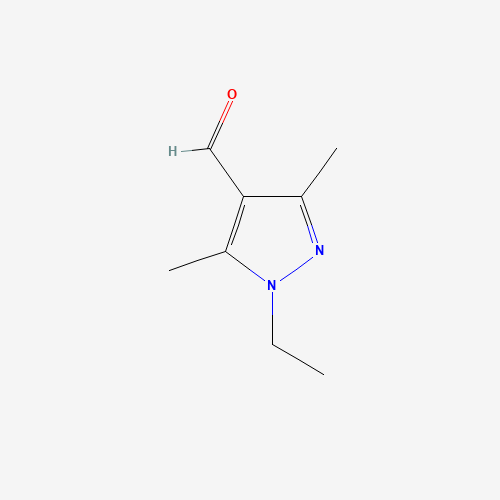 1-ethyl-3,5-dimethyl-1H-pyrazole-4-carbaldehyde (CAS: 701911-46-8) - Chemical Structure and Molecular Formula 