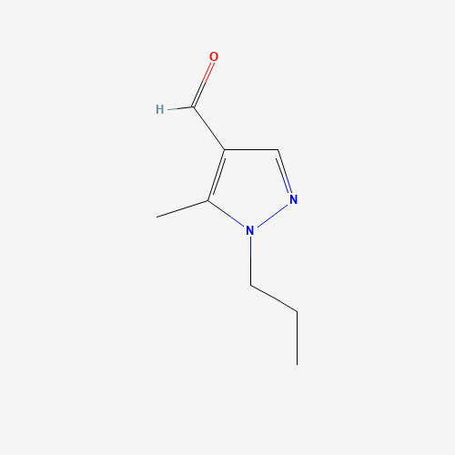 5-Methyl-1-propyl-1H-pyrazole-4-carbaldehyde (CAS: 890652-02-5) - Chemical Structure and Molecular Formula 