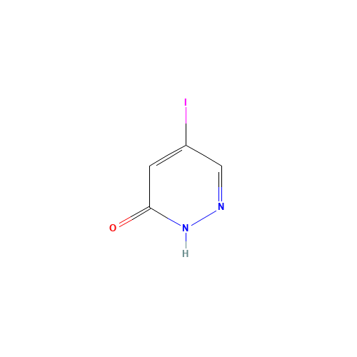 5-Iodopyridazin-3(2H)-one (CAS: 825633-94-1) - Chemical Structure and Molecular Formula 