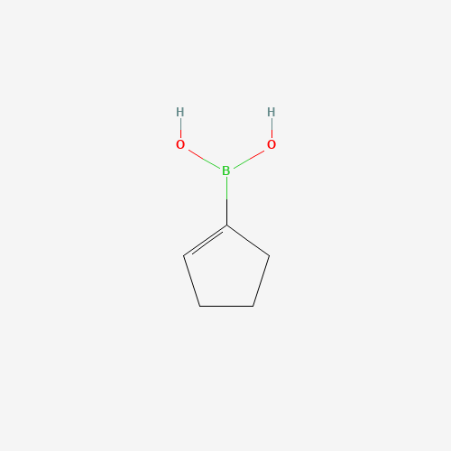 Cyclopent-1-en-1-ylboronic acid (CAS: 850036-28-1) - Chemical Structure and Molecular Formula 