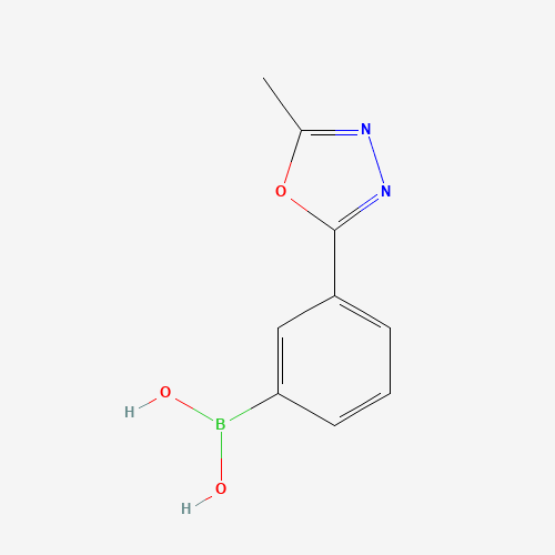 [3-(5-methyl-1,3,4-oxadiazol-2-yl)phenyl]boronic acid (CAS: 913836-04-1) - Chemical Structure and Molecular Formula 
