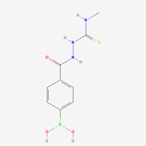 (4-{[2-(Methylcarbamothioyl)hydrazino]carbonyl}phenyl)boronic acid (CAS: 957060-78-5) - Chemical Structure and Molecular Formula 