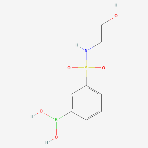{3-[(2-Hydroxyethyl)sulfamoyl]phenyl}boronic acid (CAS: 913835-57-1) - Chemical Structure and Molecular Formula 