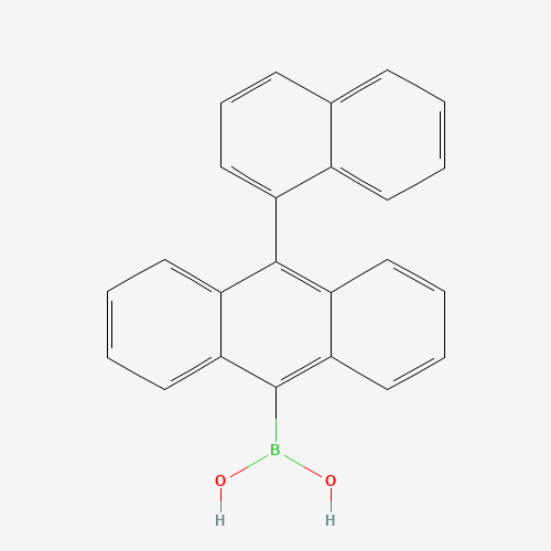 [10-(1-Naphthyl)-9-anthryl]boronic acid (CAS: 400607-46-7) - Chemical Structure and Molecular Formula 