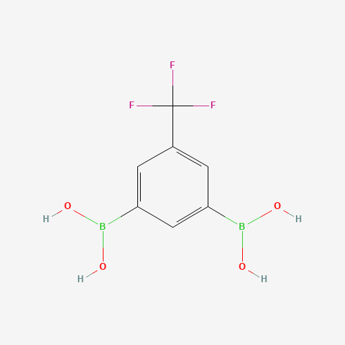 [5-(Trifluoromethyl)-1,3-phenylene]diboronic acid (CAS: 913835-35-5) - Chemical Structure and Molecular Formula 