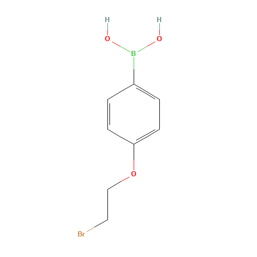 [4-(2-Bromoethoxy)phenyl]boronic acid (CAS: 913836-06-3) - Chemical Structure and Molecular Formula 