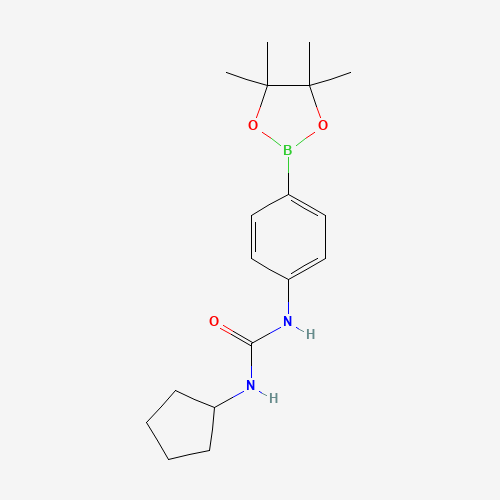 1-Cyclopentyl-3-[4-(4,4,5,5-tetramethyl-1,3,2-dioxaborolan-2-yl)phenyl]urea (CAS: 874297-80-0) - Related Chemical Product
