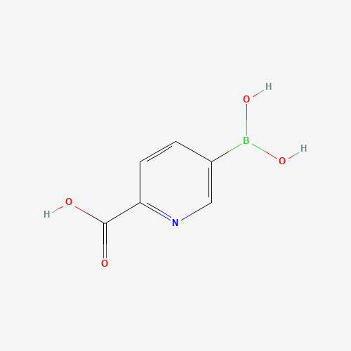 5-(Dihydroxyboryl)-2-pyridinecarboxylic acid chemical structure 5-(Dihydroxyboryl)-2-pyridinecarboxylic acid (CAS: 913836-11-0) - Chemical Structure and Molecular Formula