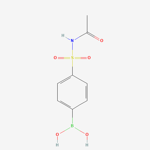 [4-(Acetylsulfamoyl)phenyl]boronic acid (CAS: 913835-52-6) - Chemical Structure and Molecular Formula 