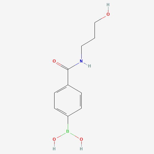 {4-[(3-Hydroxypropyl)carbamoyl]phenyl}boronic acid (CAS: 913835-29-7) - Chemical Structure and Molecular Formula 