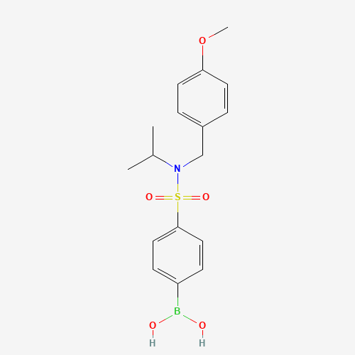 {4-[Isopropyl(4-methoxybenzyl)sulfamoyl]phenyl}boronic acid (CAS: 913835-96-8) - Chemical Structure and Molecular Formula 