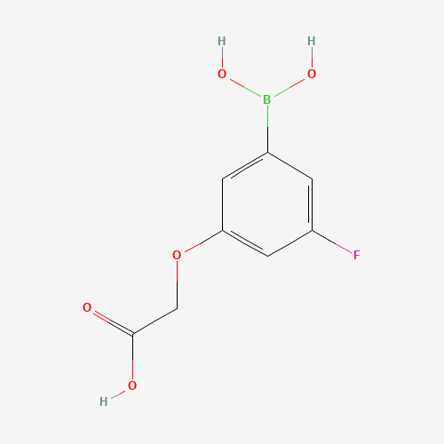 [3-(Dihydroxyboryl)-5-fluorophenoxy]acetic acid (CAS: 913835-56-0) - Chemical Structure and Molecular Formula 