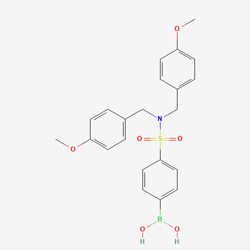 {4-[Bis(4-methoxybenzyl)sulfamoyl]phenyl}boronic acid (CAS: 913835-48-0) - Chemical Structure and Molecular Formula 
