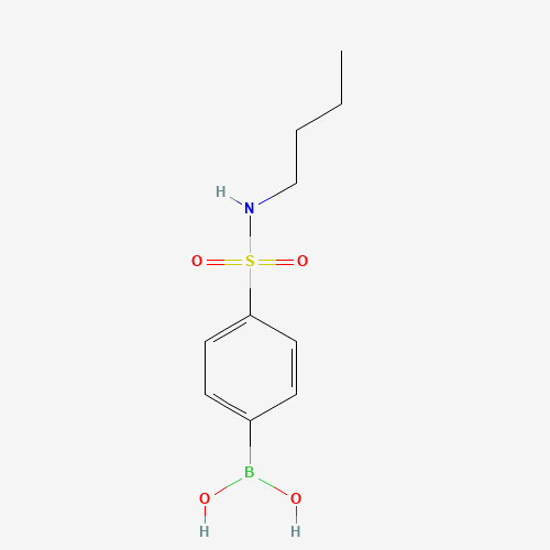 [4-(Butylsulfamoyl)phenyl]boronic acid (CAS: 850589-32-1) - Chemical Structure and Molecular Formula 