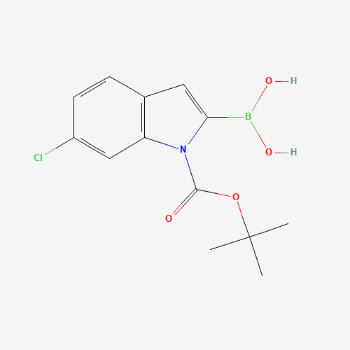 [1-(tert-butoxycarbonyl)-6-chloro-1H-indol-2-yl]boronic acid (CAS: 352359-22-9) - Related Chemical Product