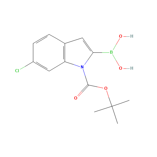 [1-(tert-butoxycarbonyl)-6-chloro-1H-indol-2-yl]boronic acid (CAS: 352359-22-9) - Related Chemical Product