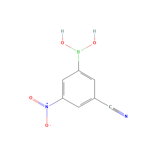 (3-Cyano-5-nitrophenyl)boronic acid (CAS: 913835-33-3) - Chemical Structure and Molecular Formula 