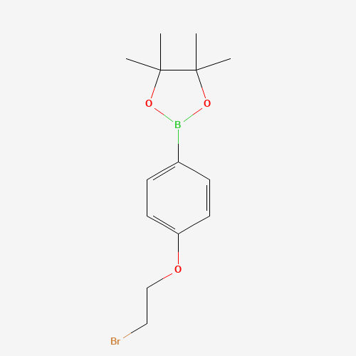 2-[4-(2-Bromoethoxy)phenyl]-4,4,5,5-tetramethyl-1,3,2-dioxaborolane (CAS: 913836-27-8) - Related Chemical Product
