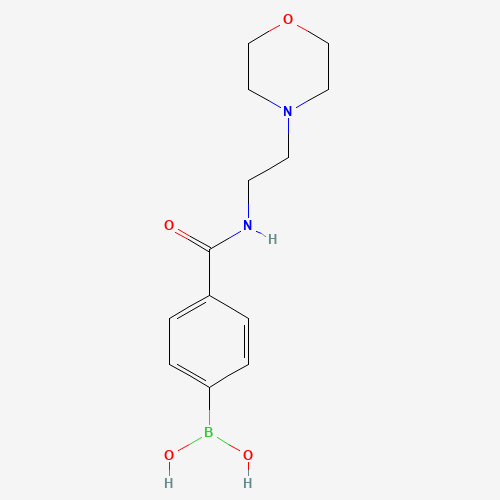 (4-{[2-(4-Morpholinyl)ethyl]carbamoyl}phenyl)boronic acid (CAS: 913835-45-7) - Chemical Structure and Molecular Formula 