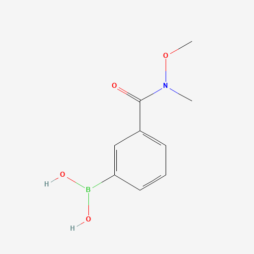 {3-[Methoxy(methyl)carbamoyl]phenyl}boronic acid (CAS: 723281-57-0) - Chemical Structure and Molecular Formula 