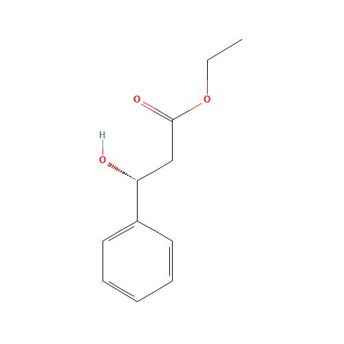 Ethyl (3R)-3-hydroxy-3-phenylpropanoate (CAS: 72656-47-4) - Chemical Structure and Molecular Formula 