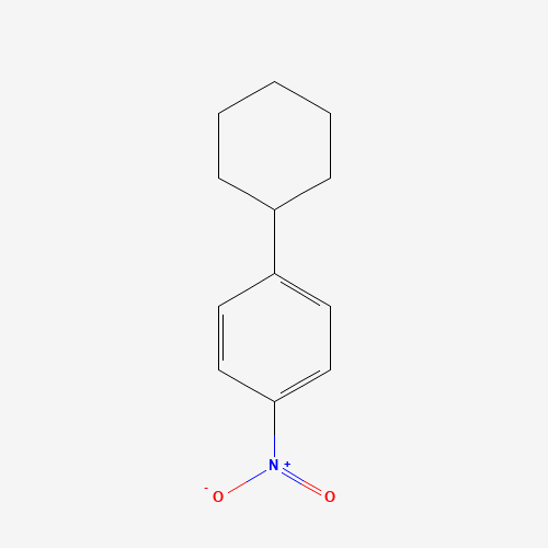 benzene, 1-cyclohexyl-4-nitro- (CAS: 5458-48-0) - Chemical Structure and Molecular Formula 
