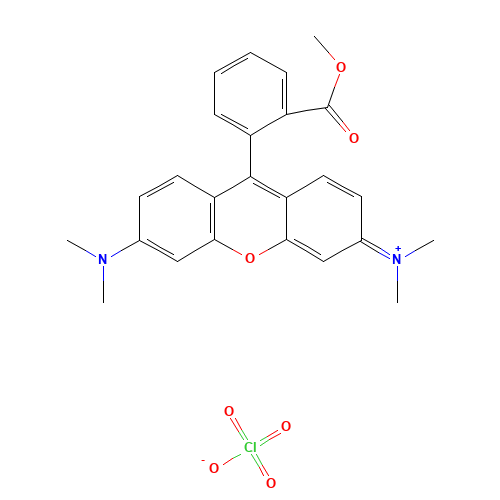 6-(Dimethylamino)-9-[2-(methoxycarbonyl)phenyl]-N,N-dimethyl-3H-xanthen-3-iminium perchlorate (CAS: 115532-50-8) - Related Chemical Product