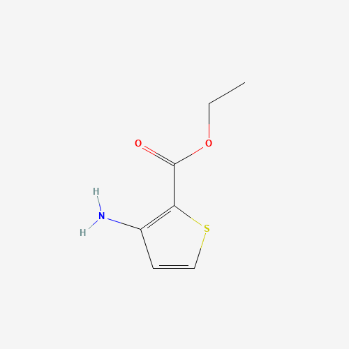 Ethyl 3-amino-2-thiophenecarboxylate chemical structure Ethyl 3-amino-2-thiophenecarboxylate (CAS: 31823-64-0) - Chemical Structure and Molecular Formula