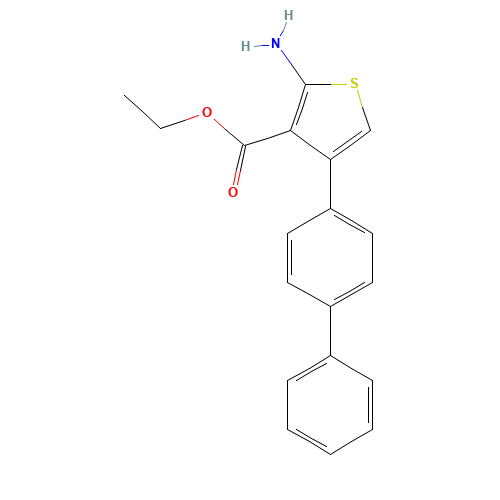 ethyl 2-amino-4-(biphenyl-4-yl)thiophene-3-carboxylate (CAS: 307343-50-6) - Related Chemical Product