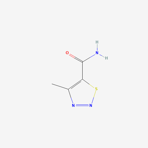 4-Methyl-1,2,3-thiadiazole-5-carboxamide (CAS: 175136-67-1) - Chemical Structure and Molecular Formula 