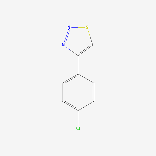 4-(4-Chlorophenyl)-1,2,3-thiadiazole (CAS: 18212-23-2) - Chemical Structure and Molecular Formula 
