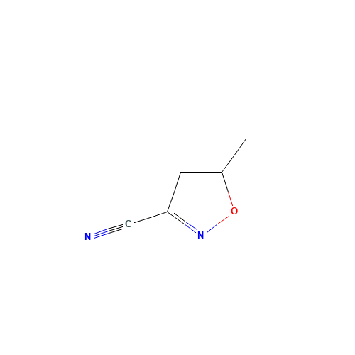 5-Methyl-1,2-oxazole-3-carbonitrile (CAS: 57351-99-2) - Chemical Structure and Molecular Formula 