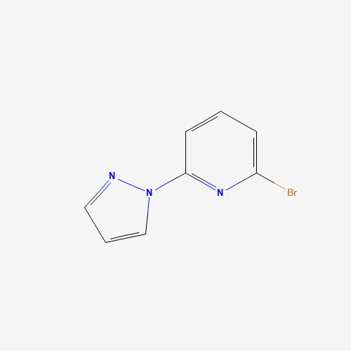 2-Bromo-6-(1H-pyrazol-1-yl)pyridine (CAS: 123640-41-5) - Chemical Structure and Molecular Formula 