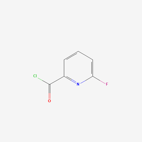 6-Fluoropyridine-2-carbonyl chloride (CAS: 64197-03-1) - Chemical Structure and Molecular Formula 