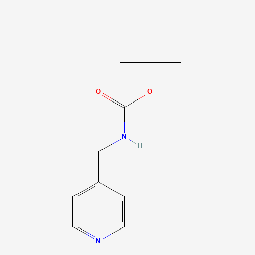 tert-Butyl (pyridin-4-ylmethyl)carbamate (CAS: 111080-65-0) - Chemical Structure and Molecular Formula 