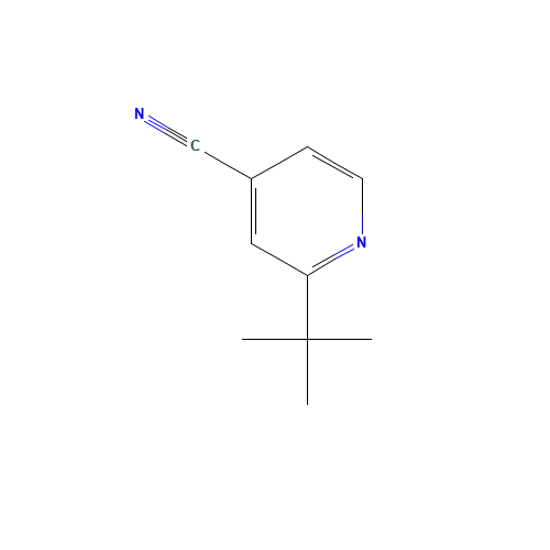 2-tert-butylisonicotinonitrile (CAS: 33538-09-9) - Chemical Structure and Molecular Formula 