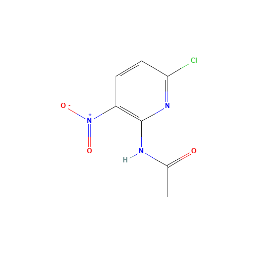 N-(6-Chloro-3-nitropyridin-2-yl)acetamide (CAS: 139086-97-8) - Chemical Structure and Molecular Formula 