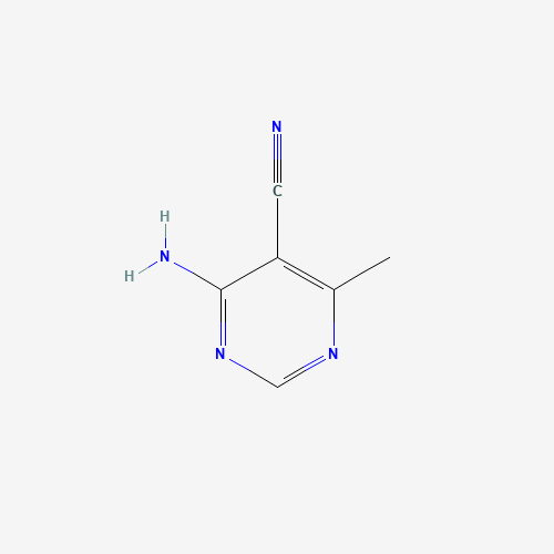 4-Amino-6-methyl-5-pyrimidinecarbonitrile (CAS: 76574-44-2) - Chemical Structure and Molecular Formula 