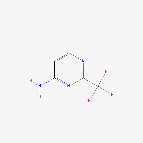 2-(trifluoromethyl)pyrimidin-4-amine (CAS: 672-42-4) - Chemical Structure and Molecular Formula 