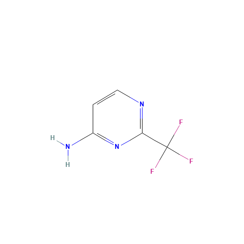 2-(trifluoromethyl)pyrimidin-4-amine (CAS: 672-42-4) - Chemical Structure and Molecular Formula 