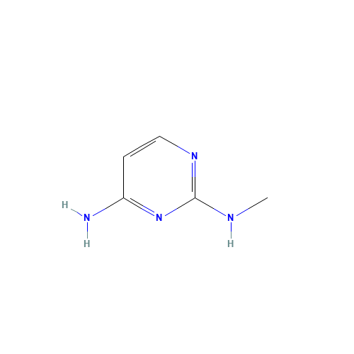 N<sup>2</sup>-Methylpyrimidine-2,4-diamine (CAS: 22404-42-8) - Chemical Structure and Molecular Formula 
