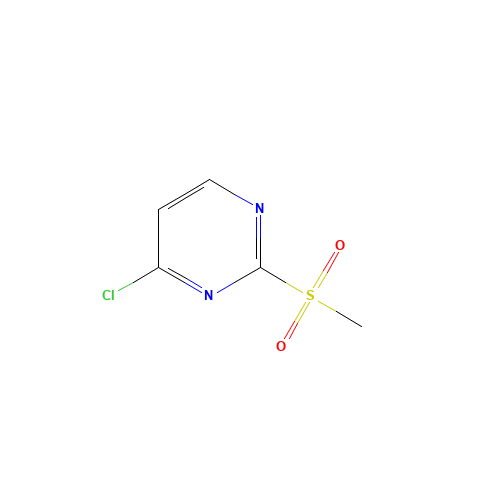 4-chloro-2-(methylsulfonyl)pyrimidine (CAS: 97229-11-3) - Chemical Structure and Molecular Formula 